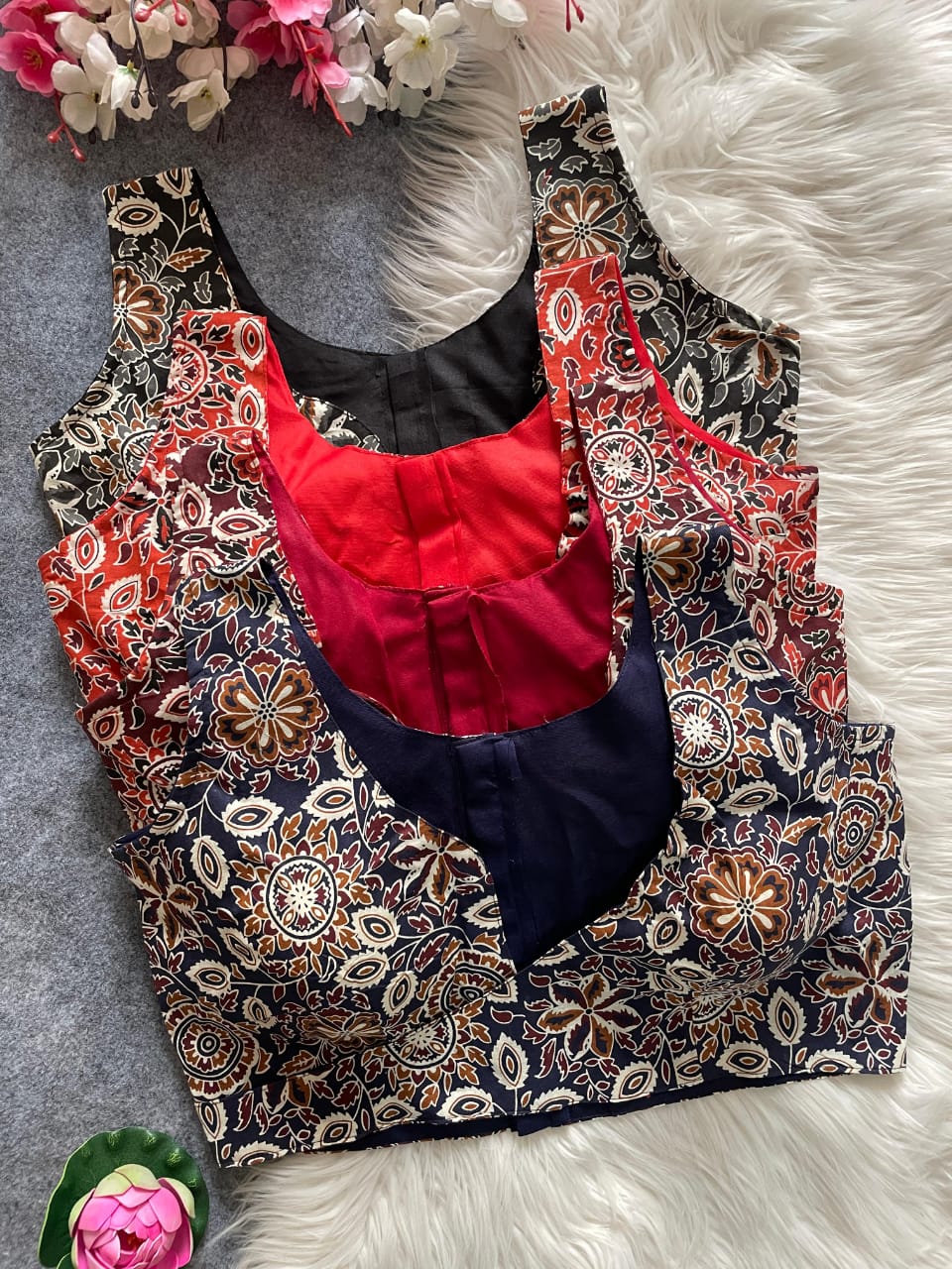 Ajrakh Cotton - Premium Readymade Blouse