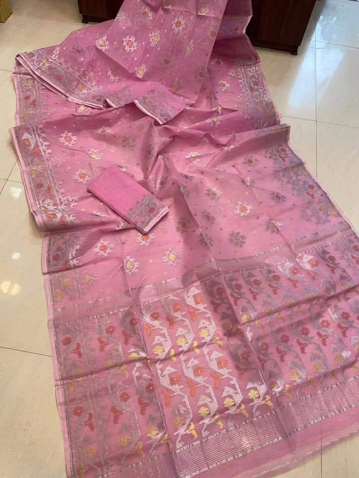EXCLUSIVE ZARI WORK JAMDANI SAREE