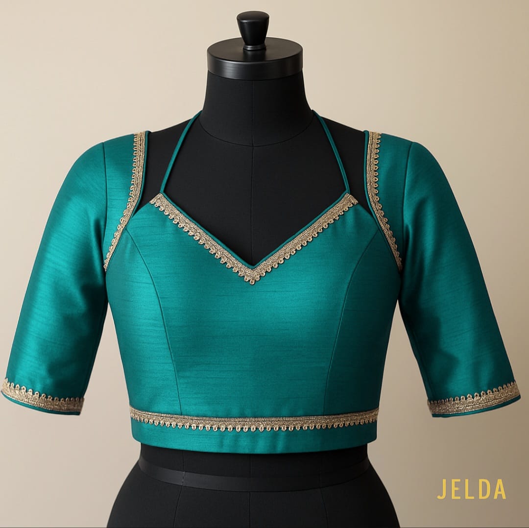 Premium Designer  Lace Blouse – Custom Crafted
