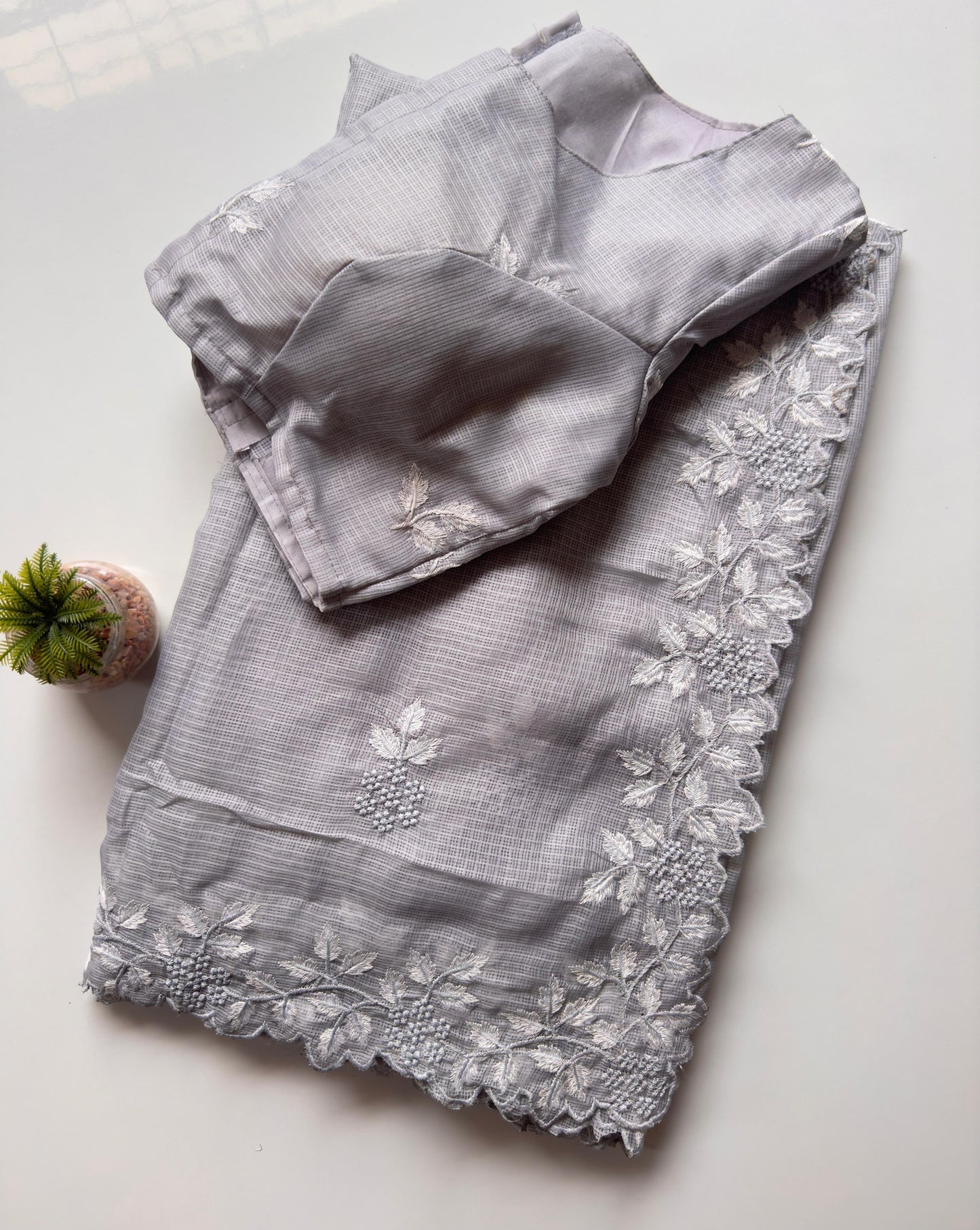 Kota doriya with multy thread work and sclap border sarees