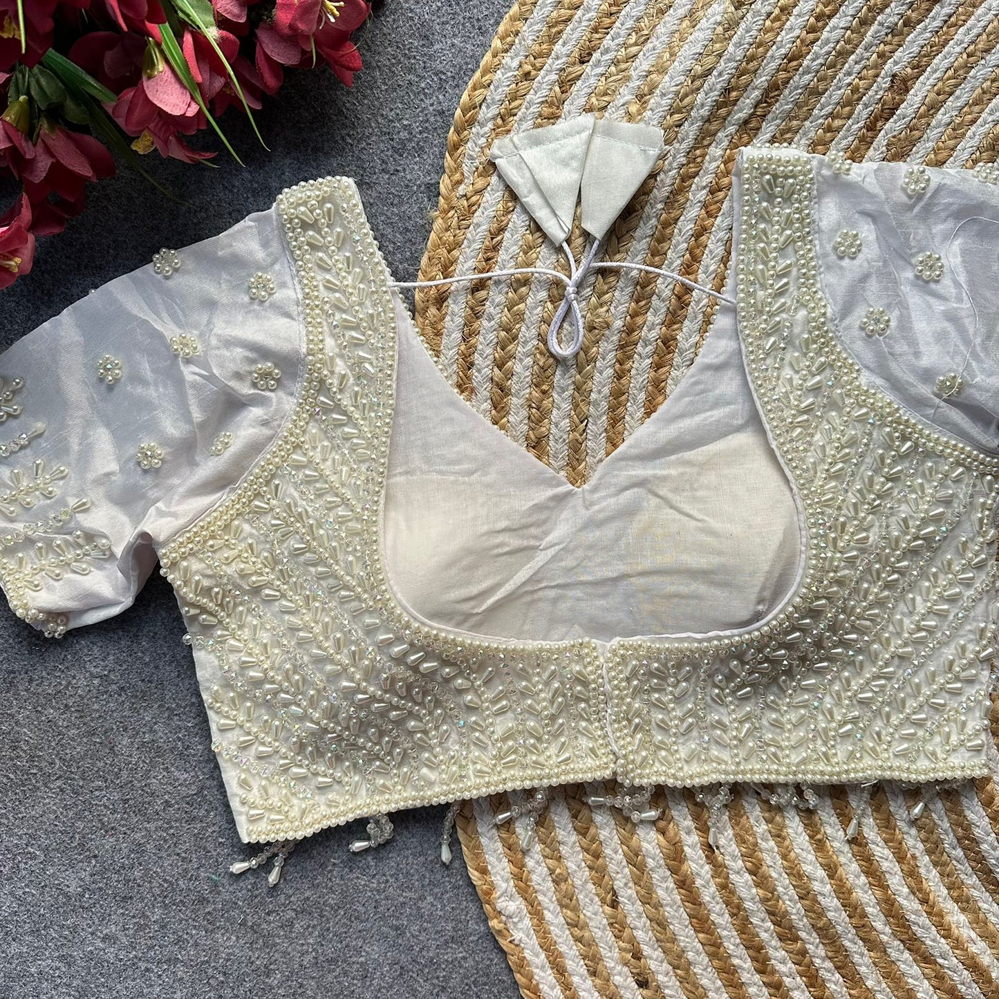 Pure handwork ready made blouse