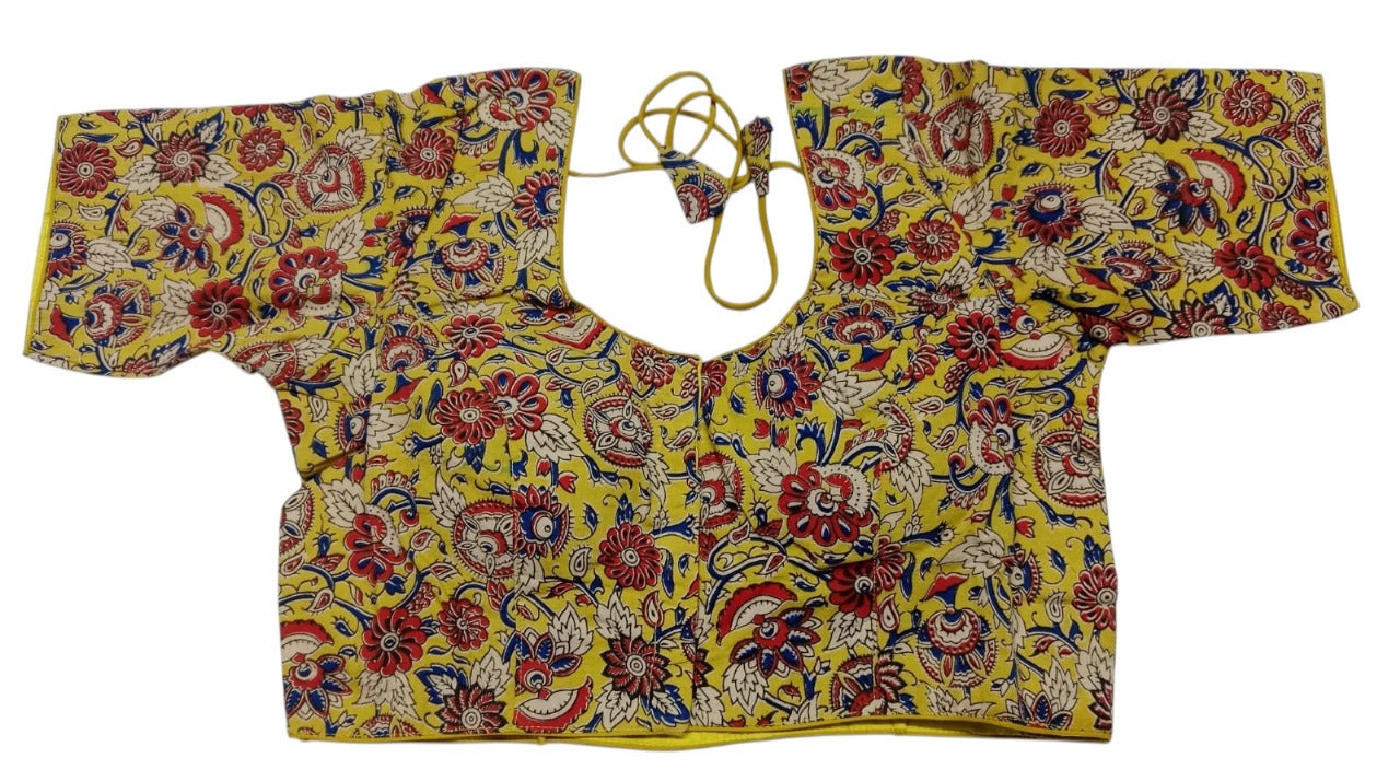 Kalamkari pure cotton ready made blouse