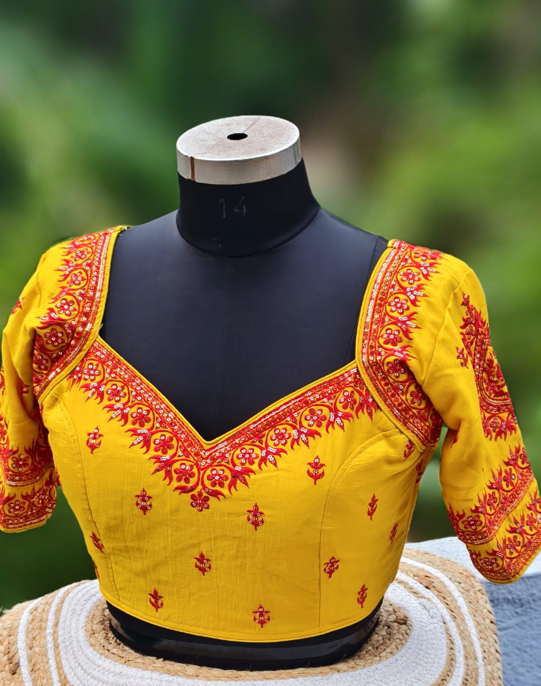 Vichitra silk embroidery ready made blouses