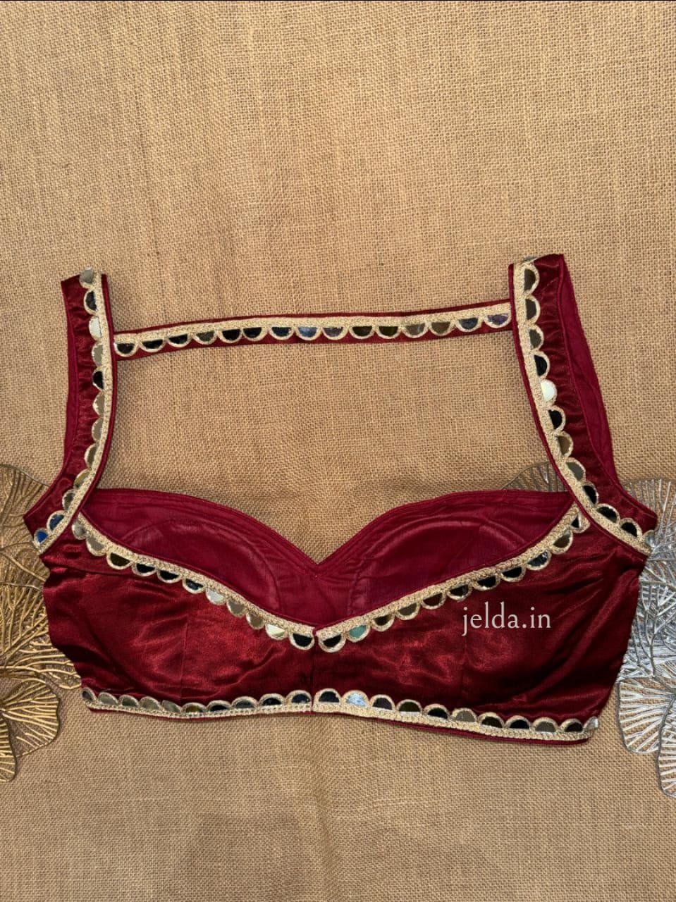 Premium Mirror Work Blouses – Modal Silk Fabric