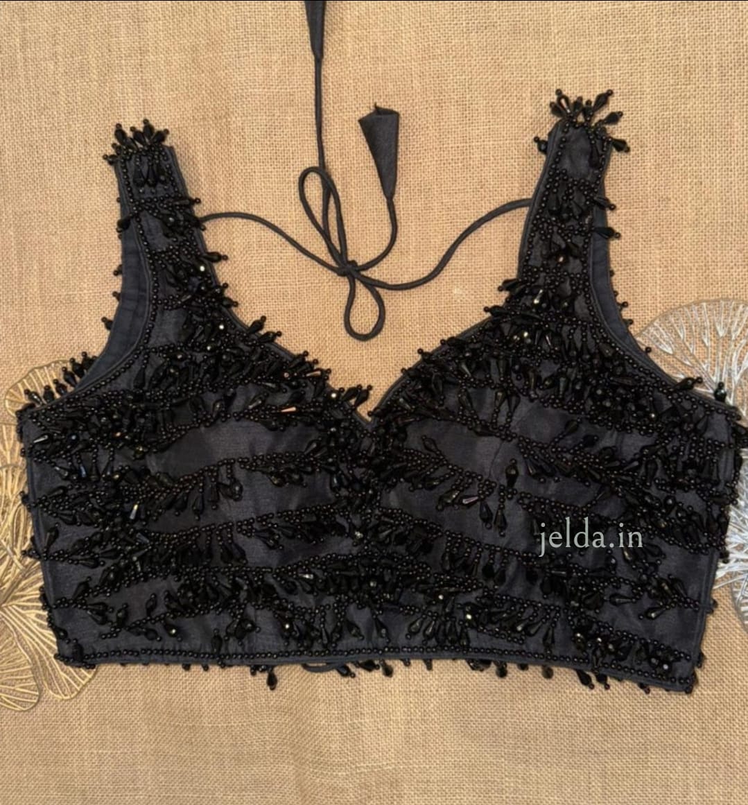 Heavy Beaded & Sequin Fringe Blouse – Premium Partywear Collection