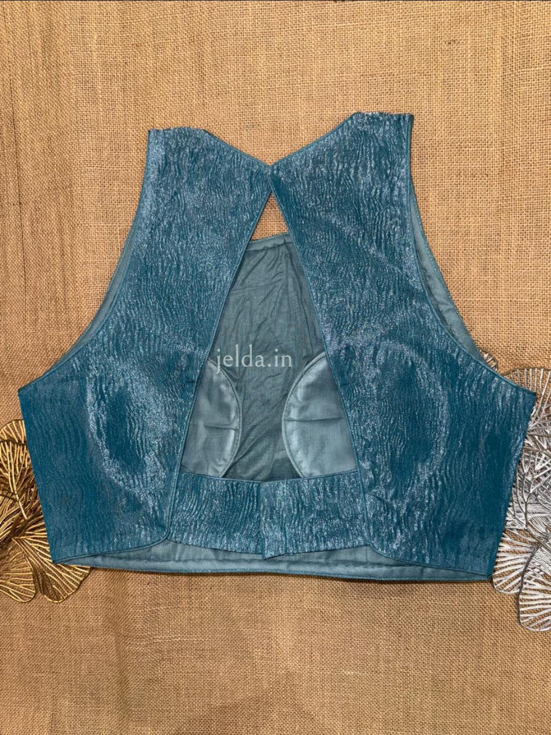 Premium Plain Sleeveless High Neck Blouses – Silk Fabric