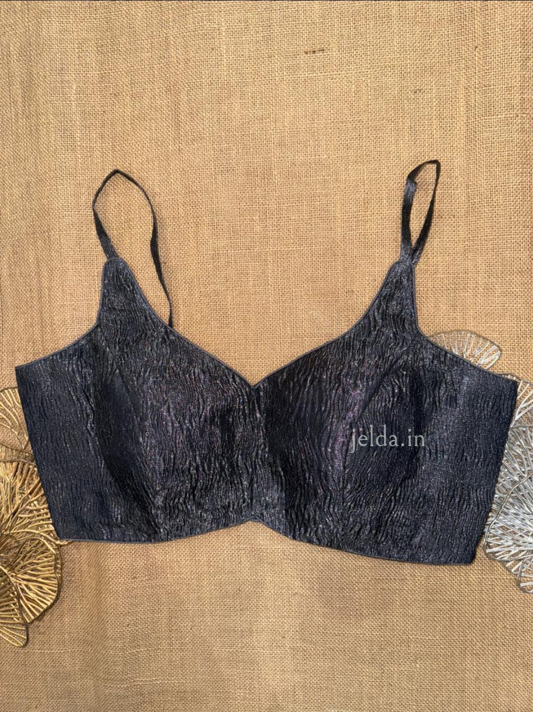 Premium Plain Sleeveless v neck with noodles straps Blouses – Silk Fabric