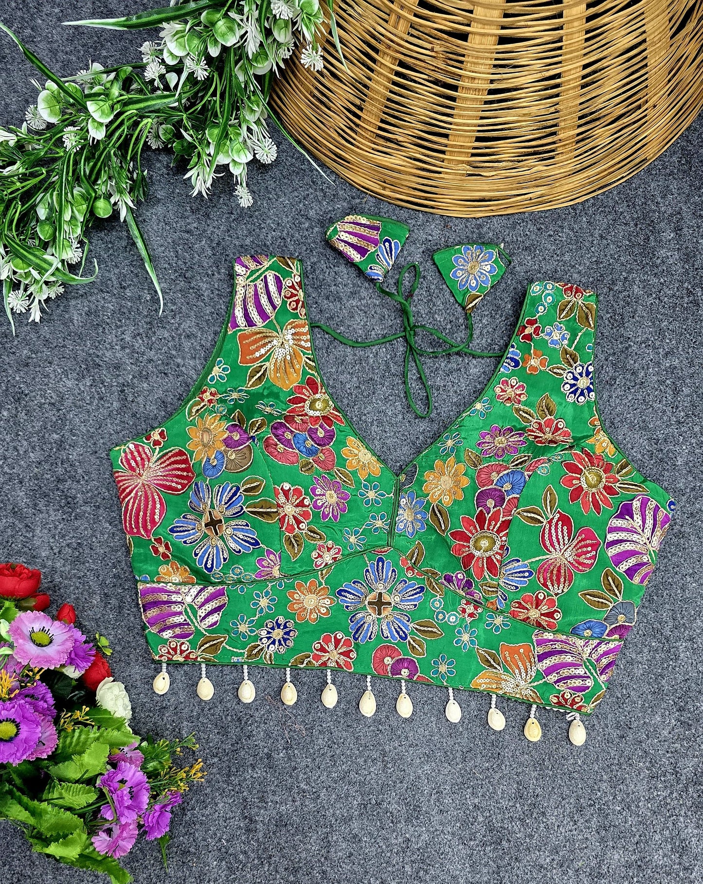 Party wear handwork ready made blouse