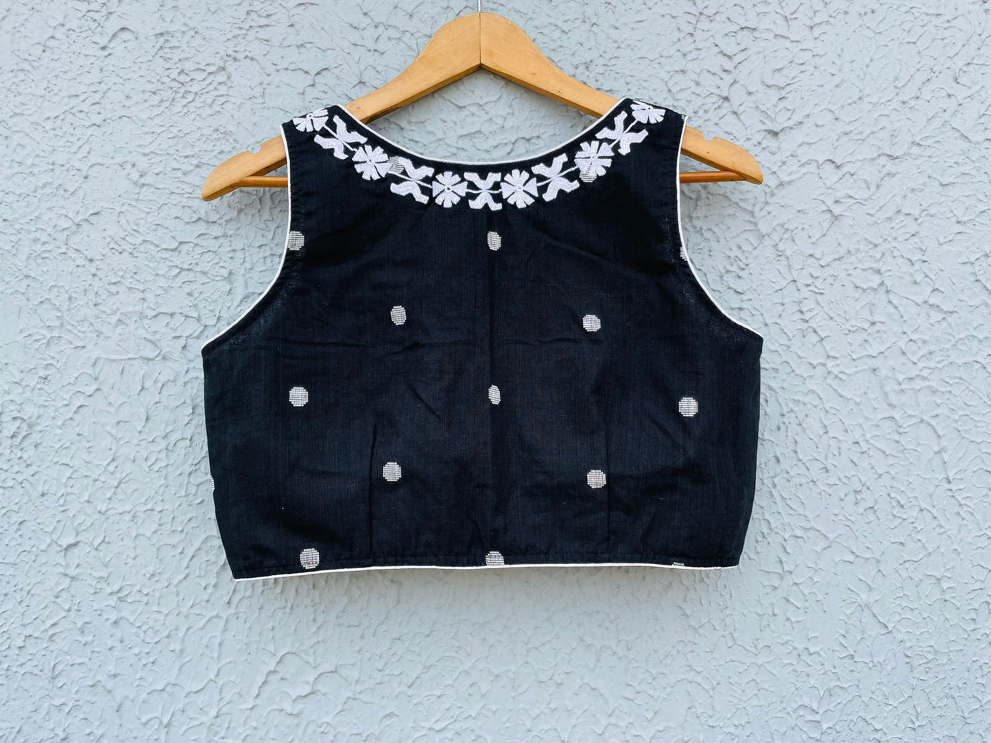Cotton Embroidery Sleeveless - Premium Designer Blouse