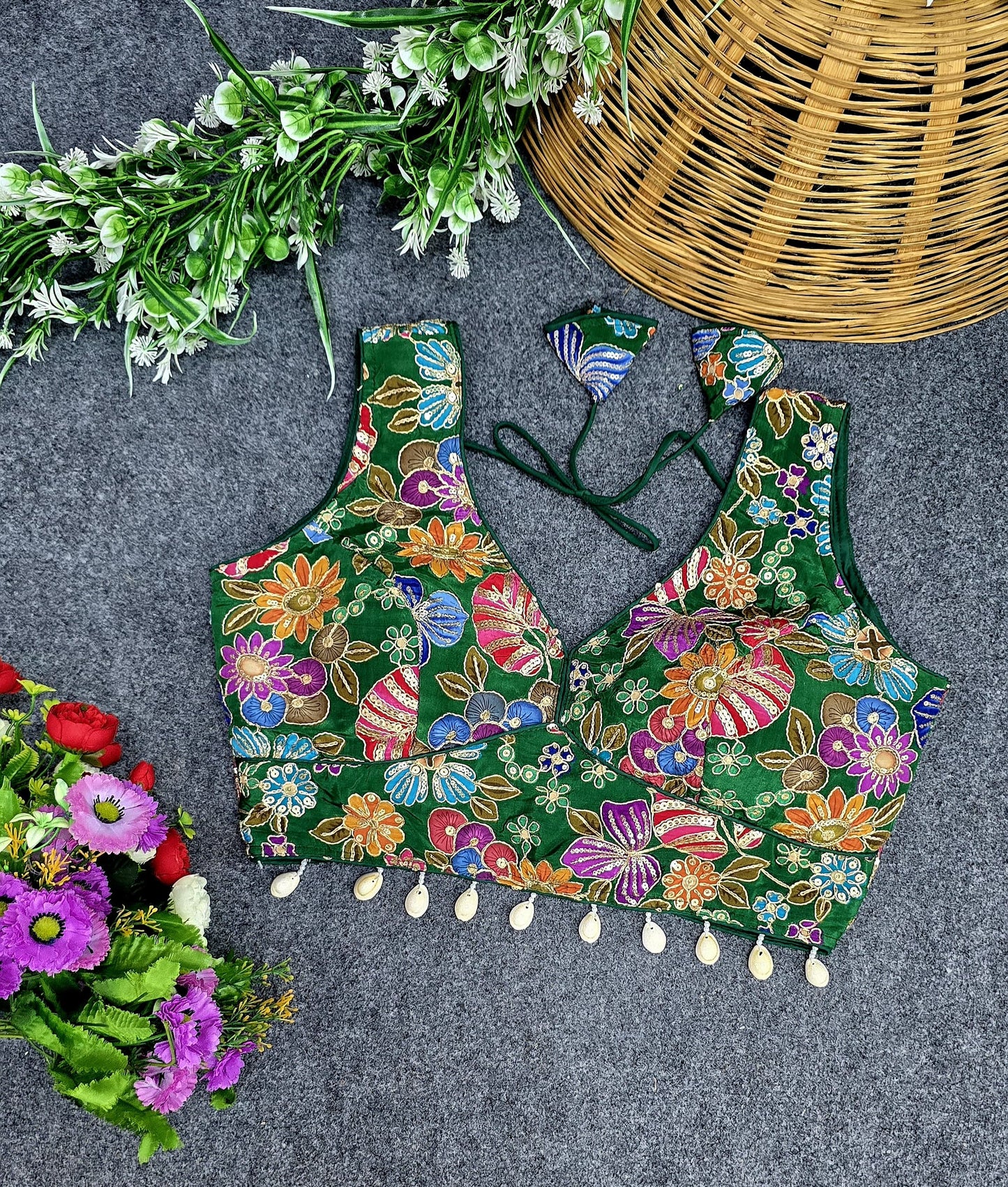 Party wear handwork ready made blouse