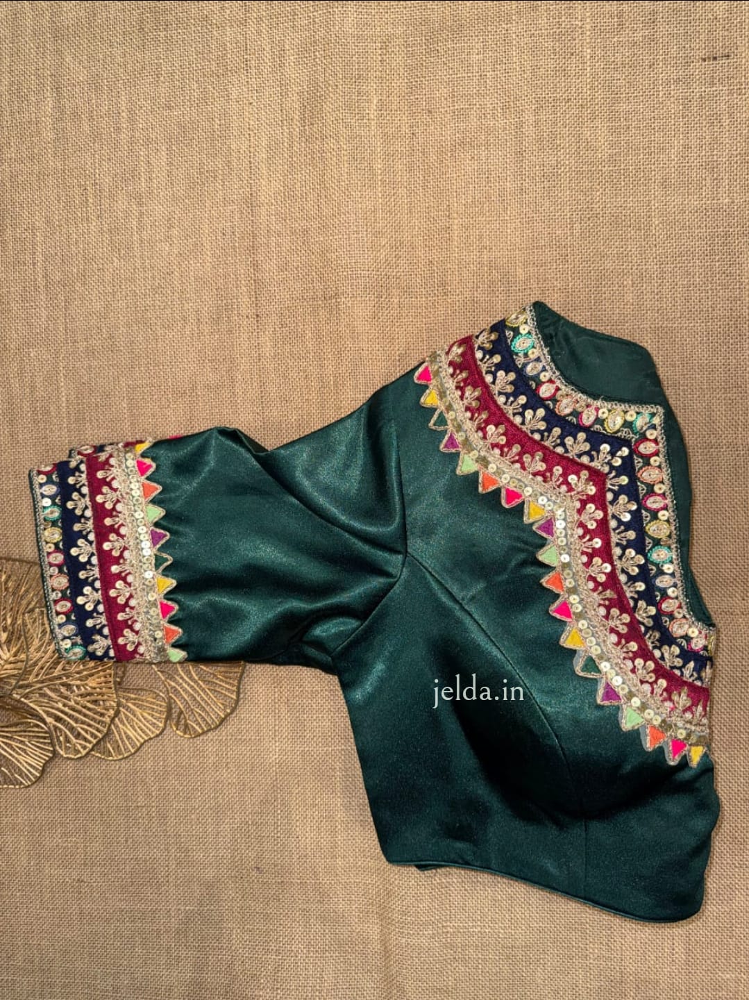 Festive Embroidered Modal Silk Blouse