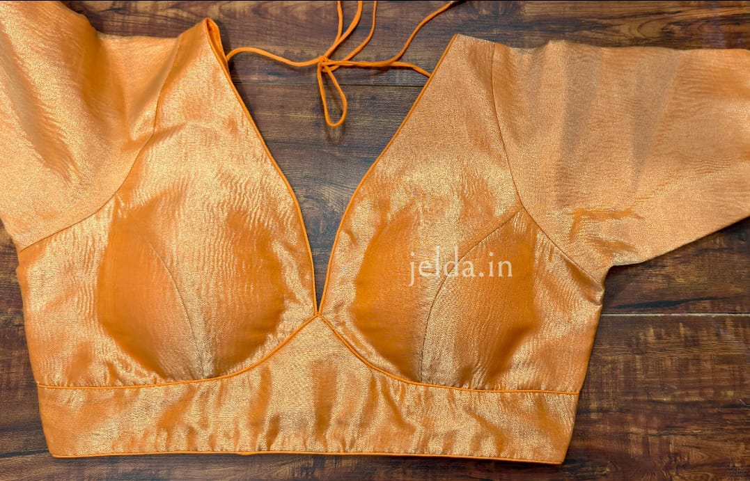 Cruss tissue fabric with sleeve - custom made blouses