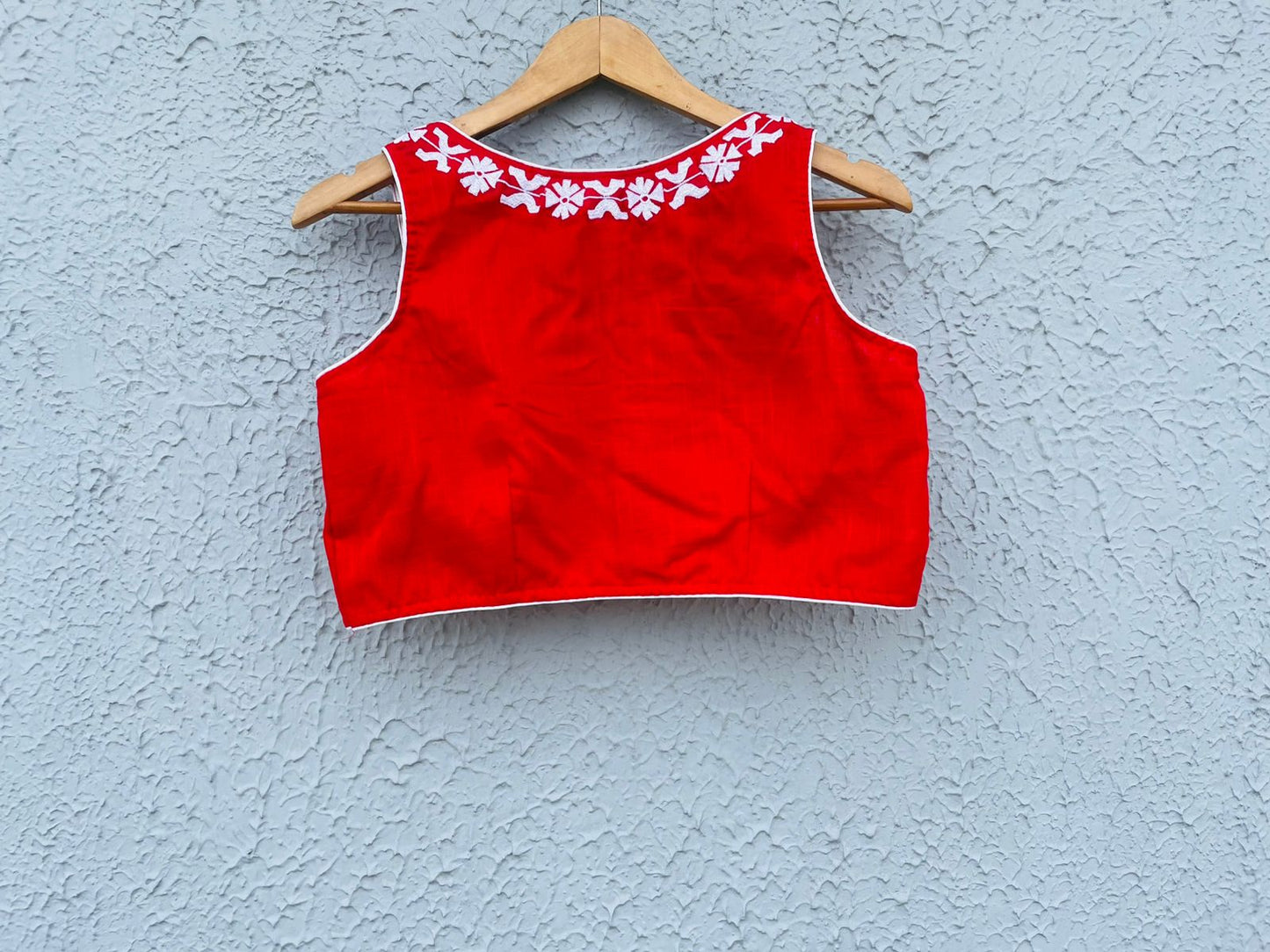 Cotton Embroidery Sleeveless - Premium Designer Blouse