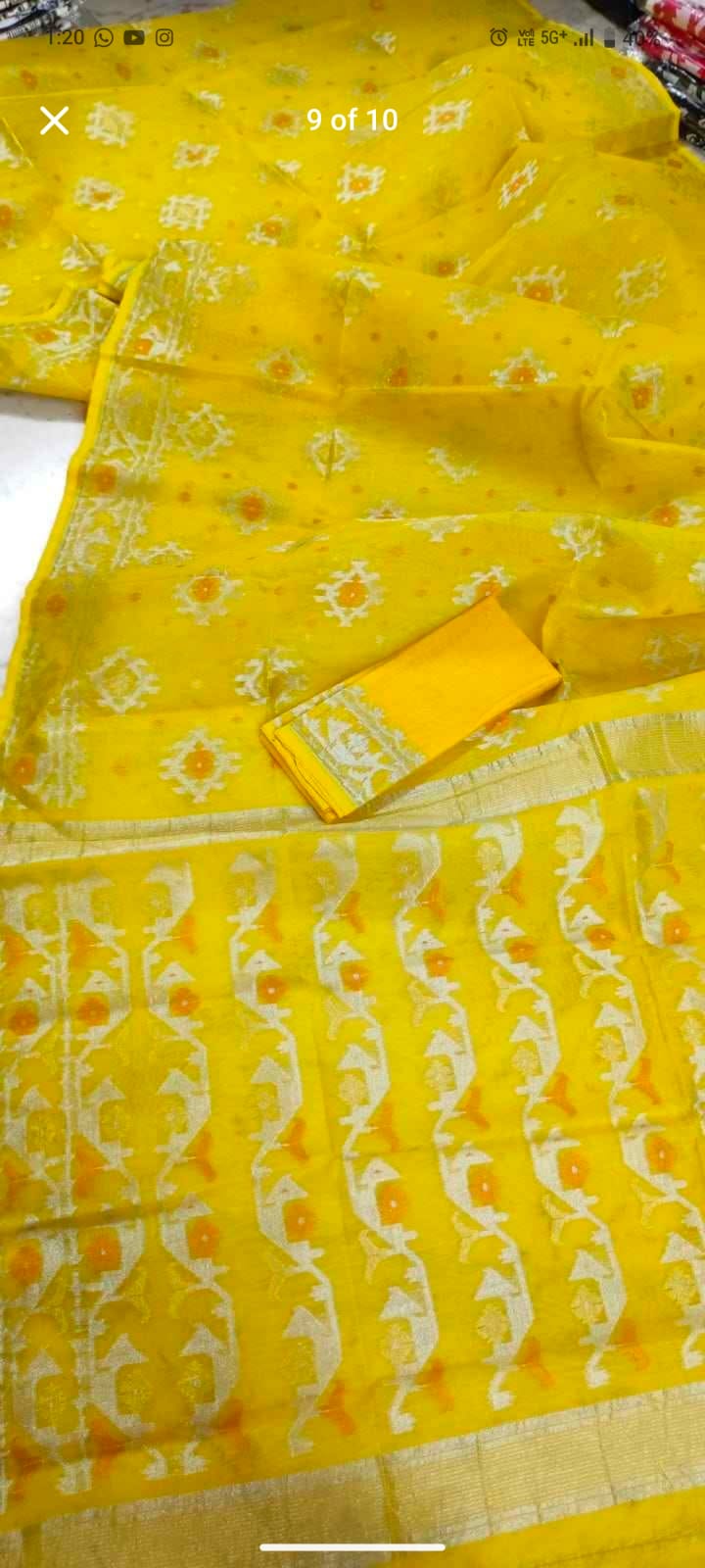 EXCLUSIVE ZARI WORK JAMDANI SAREE