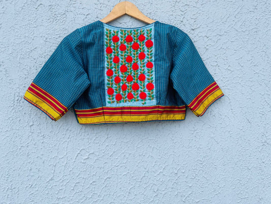 Embroidery handwork designer blouse