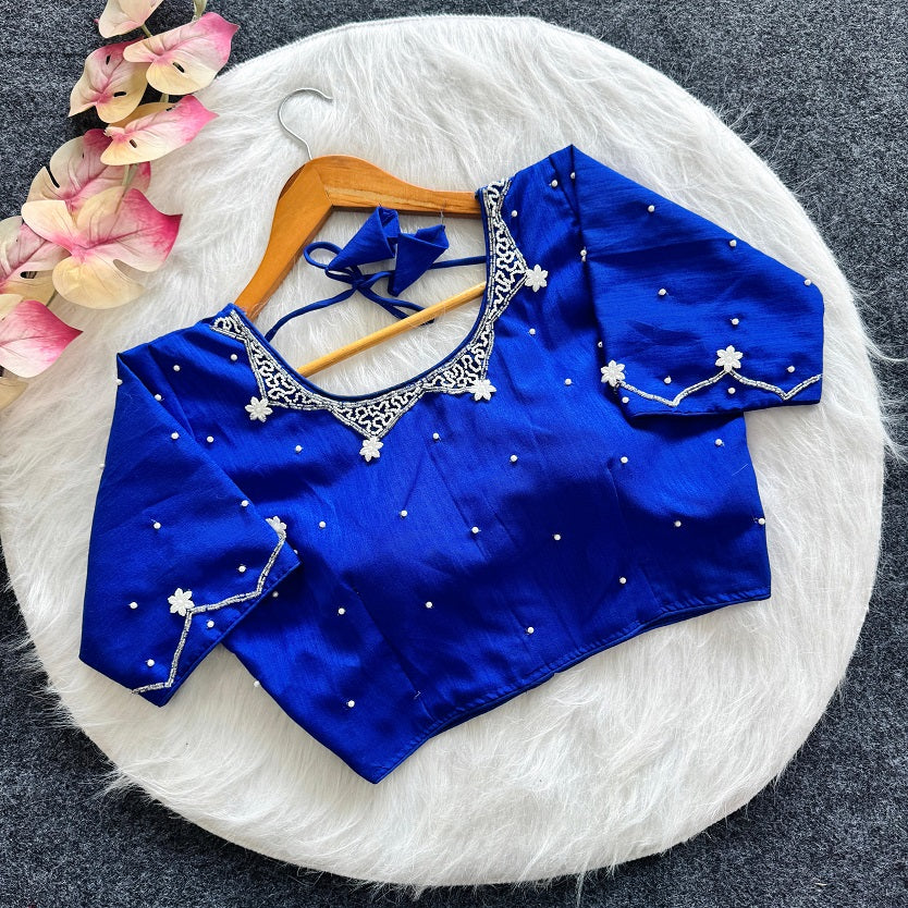 Beautiful Handwork All Over - Premium Readymade Blouse