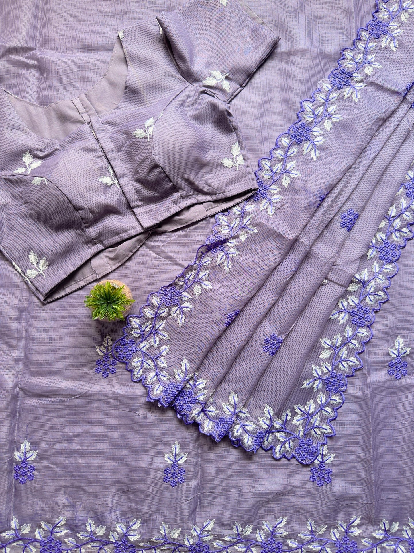 Kota doriya with multy thread work and sclap border sarees