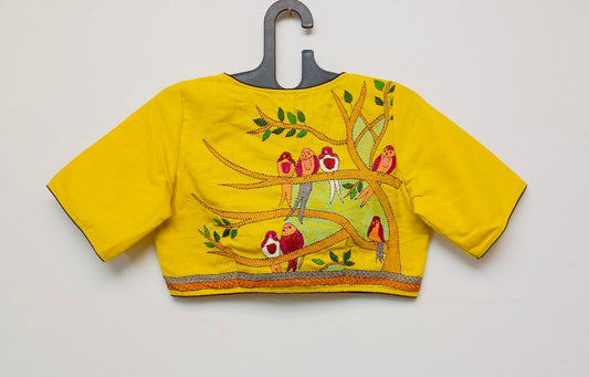 Cotton Embroidery Work - Premium Designer Blouse