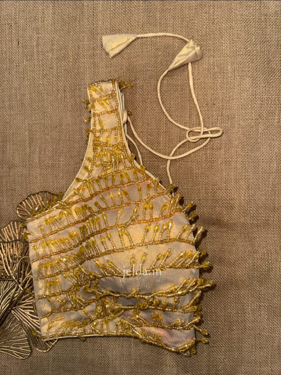 Heavy Beaded & Sequin Fringe Blouse – Premium Partywear Collection