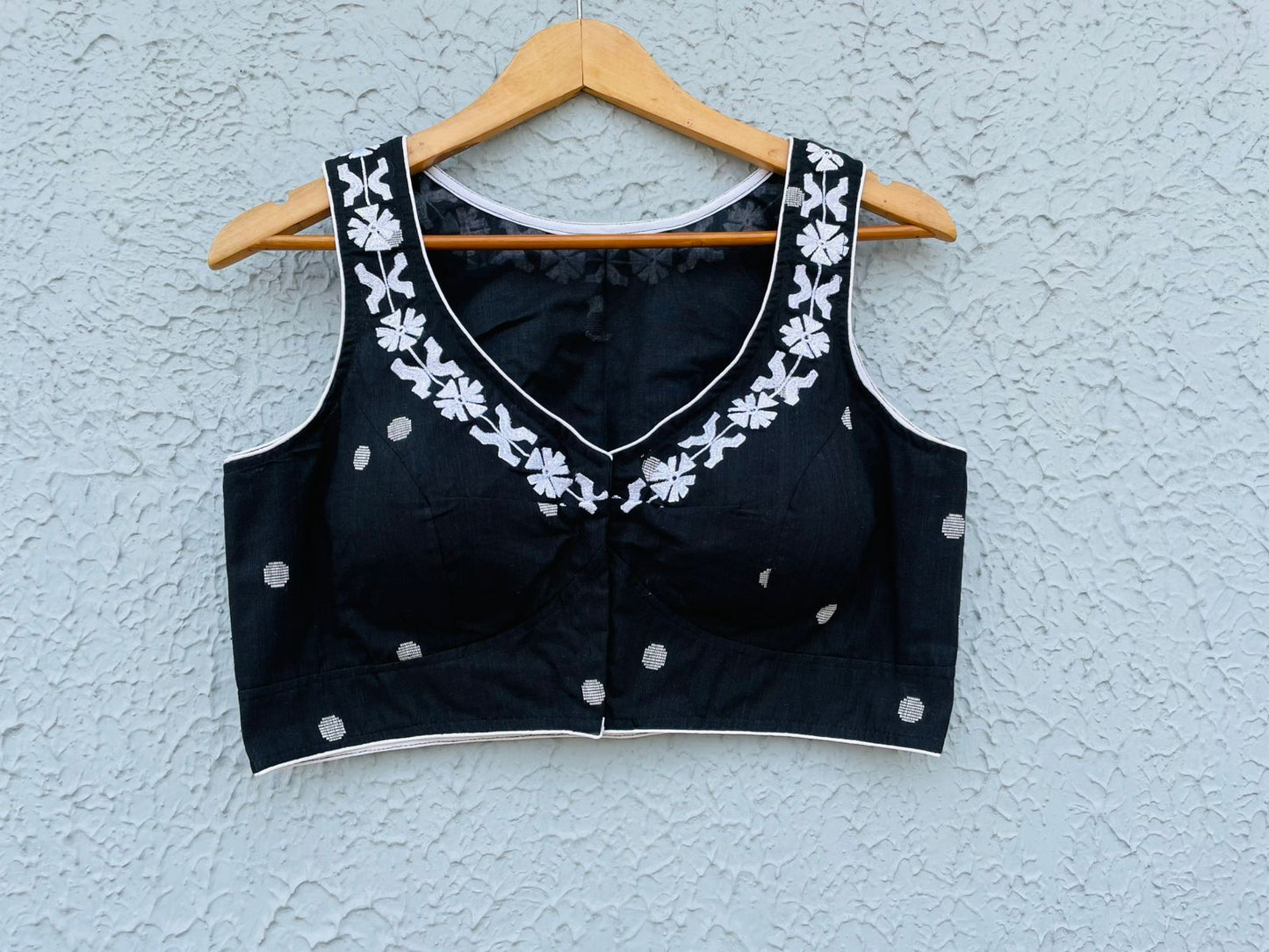 Cotton Embroidery Sleeveless - Premium Designer Blouse