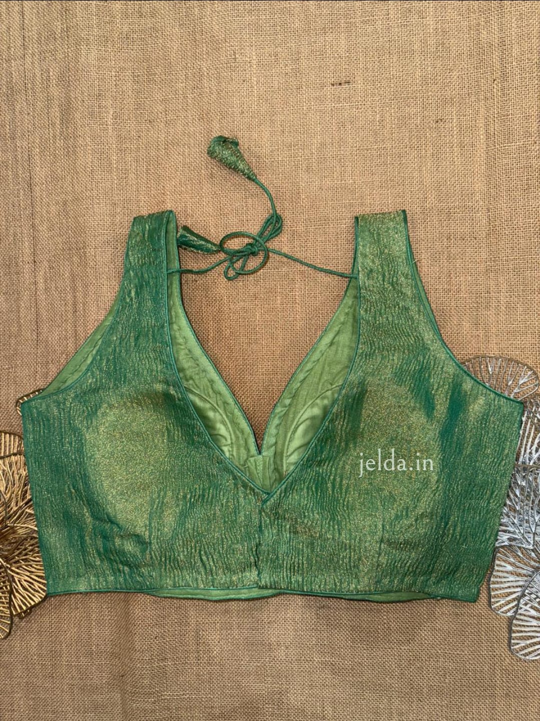 Premium Plain Sleeveless V Neck Blouses – Silk Fabric