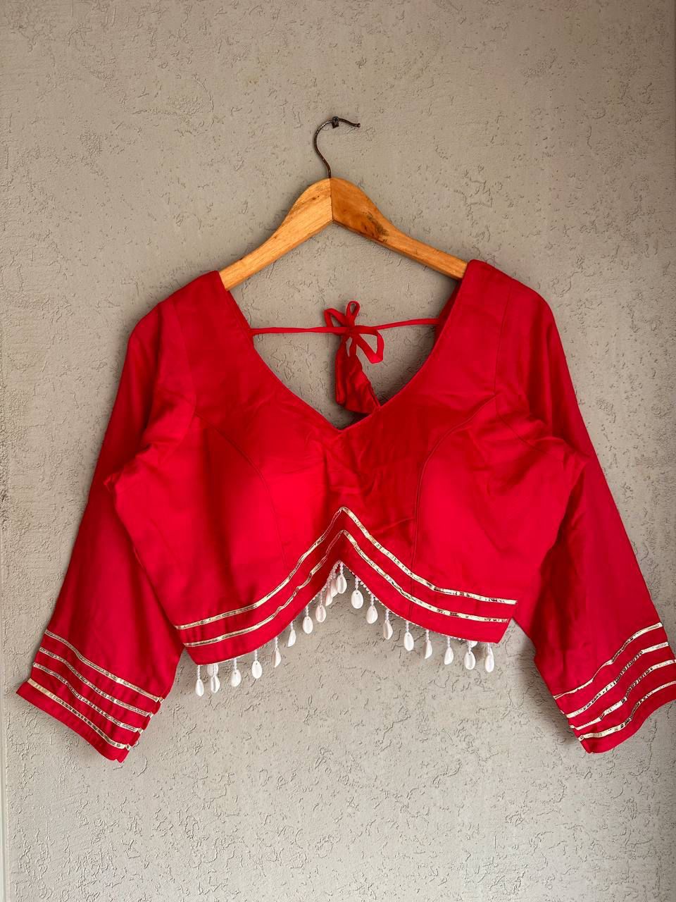 Pure Rayon Cotton ready made blouse