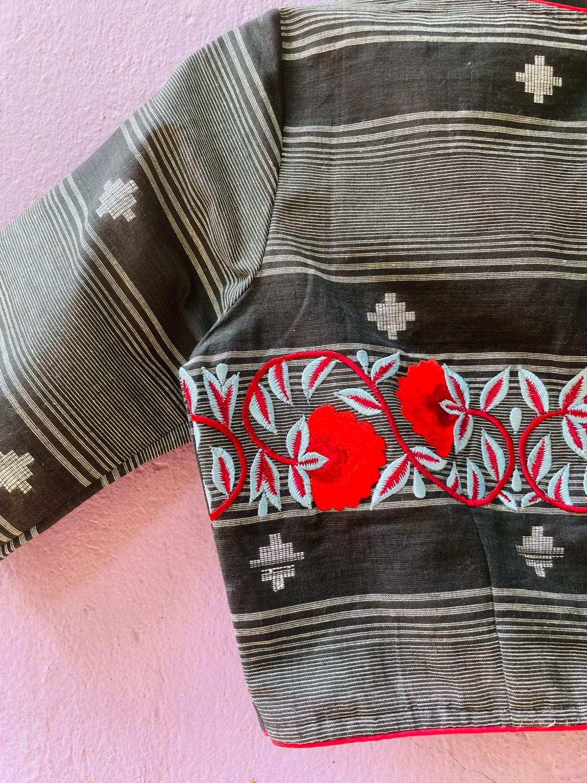 Handloom embroidered designer blouses