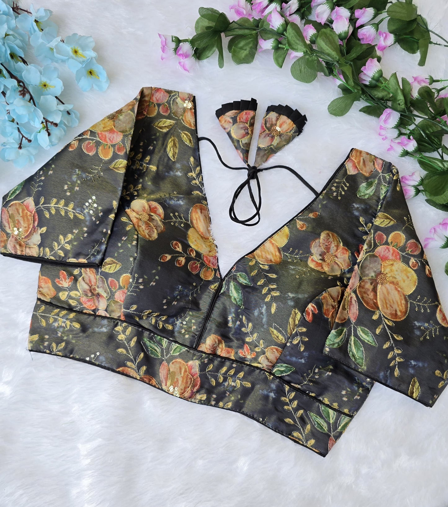 Pojison Printed - Premium Readymade Blouse