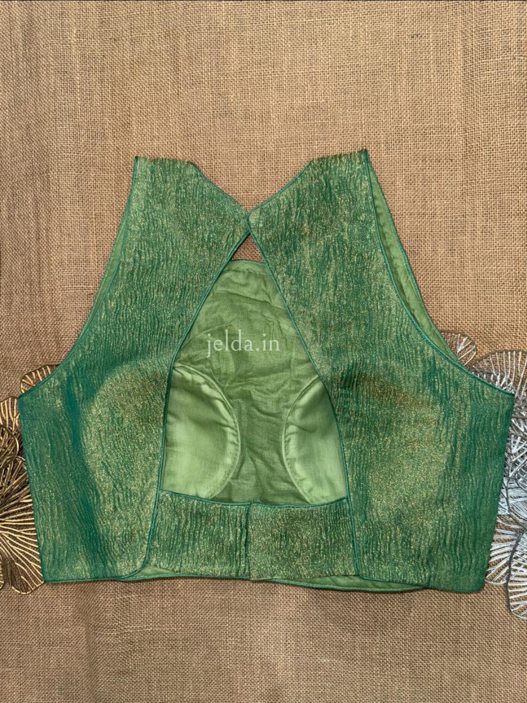 Premium Plain Sleeveless High Neck Blouses – Silk Fabric