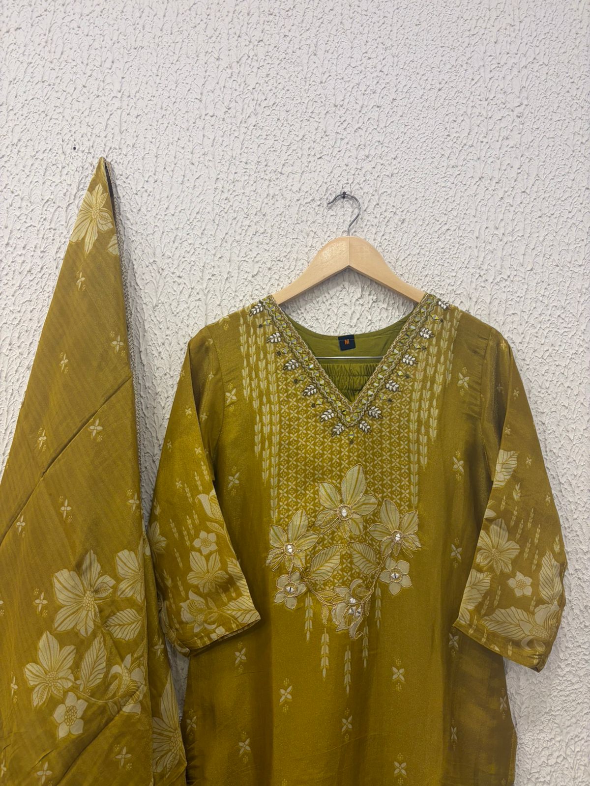 Cotton printed work salwar suit