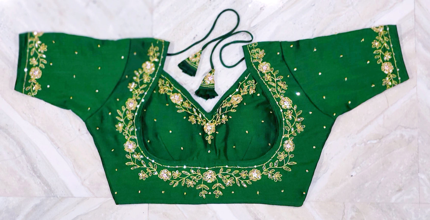 Mumtaz bridal jardosi work ready made blouse