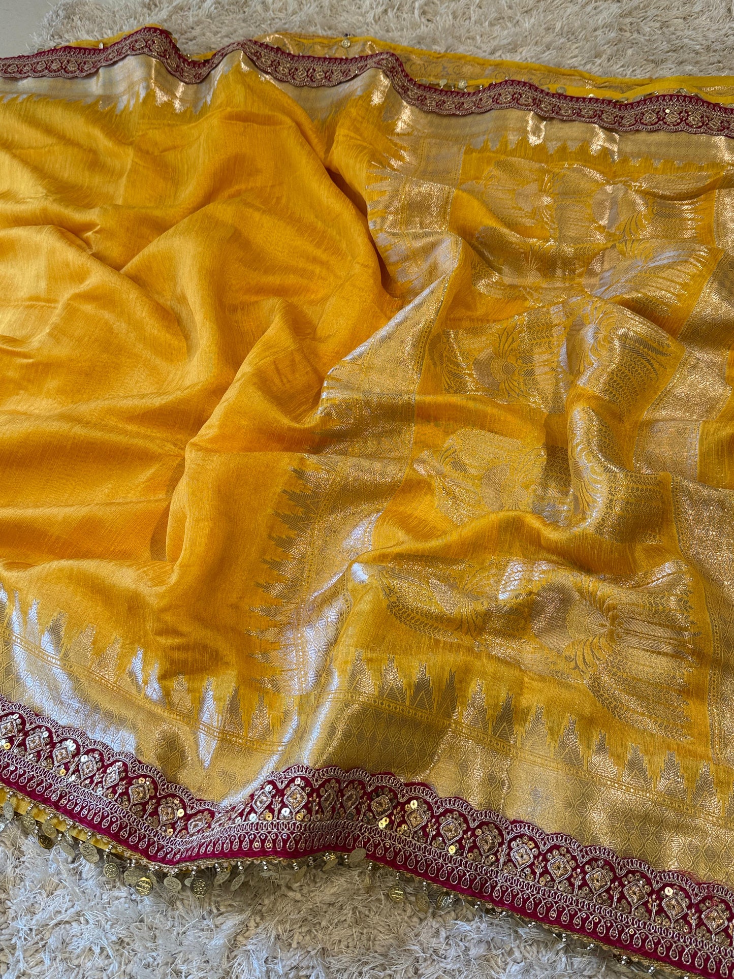 Banarasi Katan Georgette Soft Silk Saree