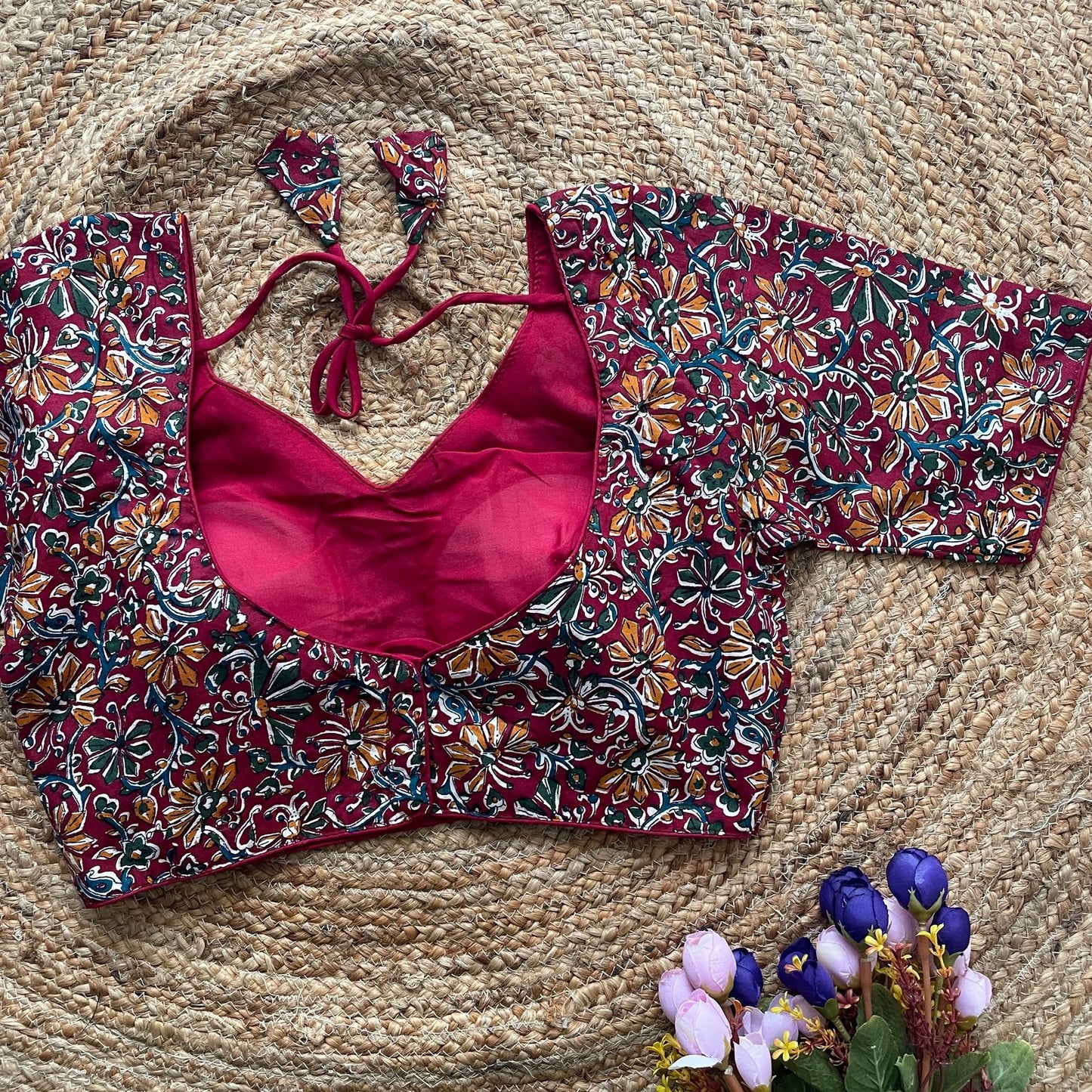 Beautiful kalamkari printed ready made blouses