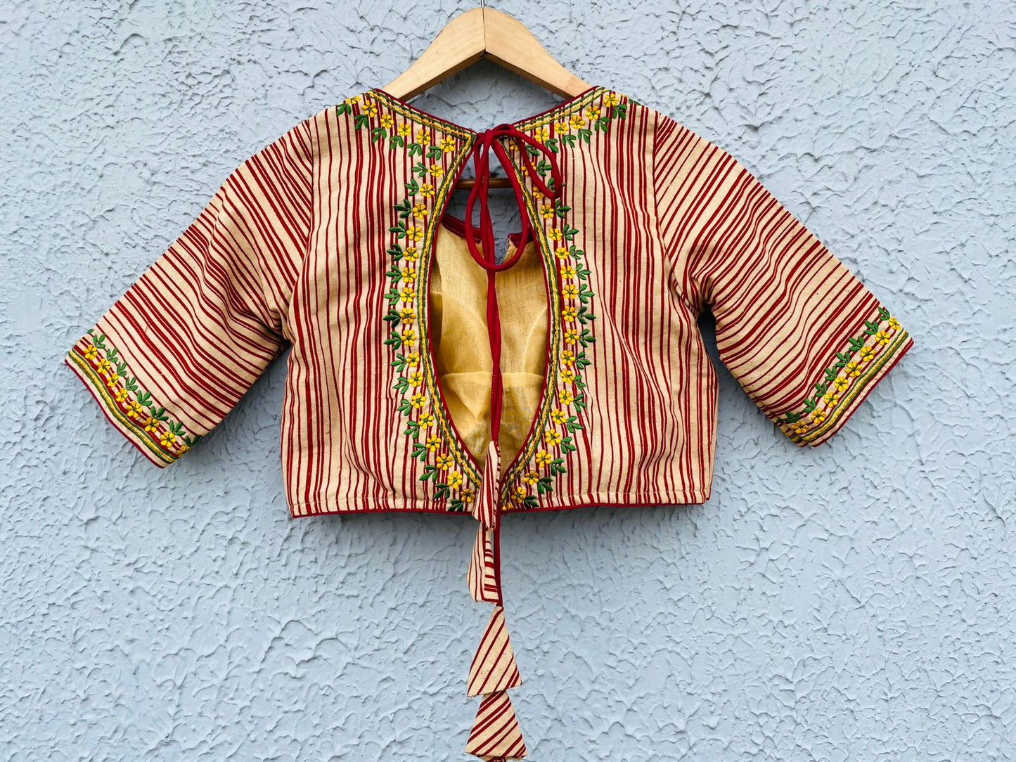 Cotton embroidered designer blouses