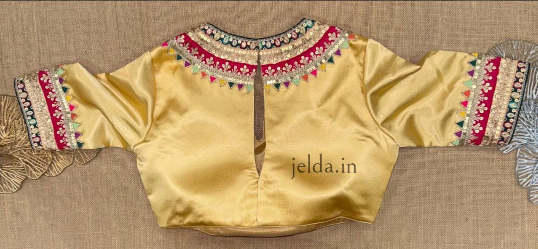 Festive Embroidered Modal Silk Blouse