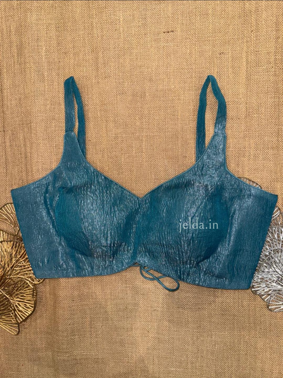 Premium Plain Sleeveless v neck with noodles straps Blouses – Silk Fabric