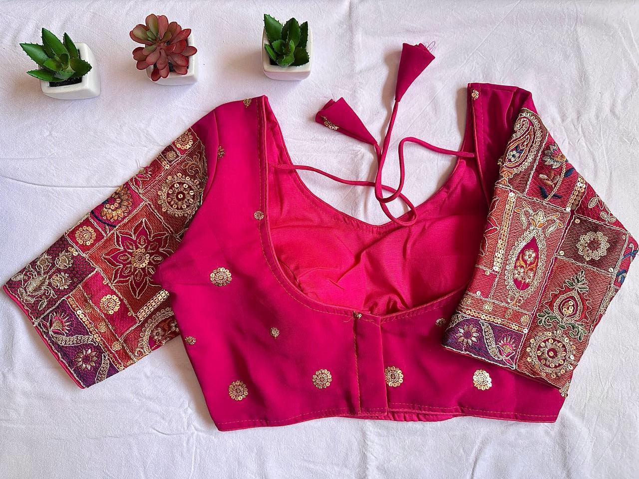 Pure Georgette Fox - Premium Readymade Blouse