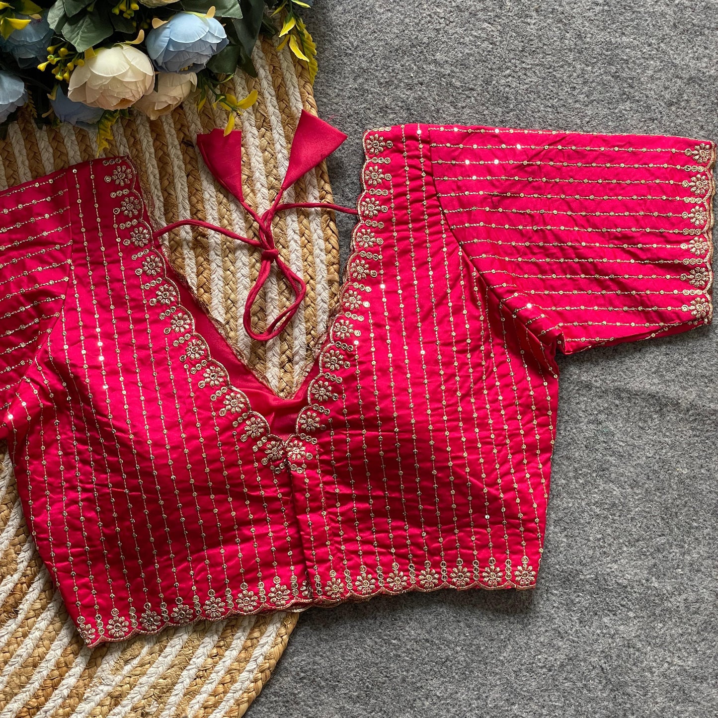 Banarasi silk ready made blouse