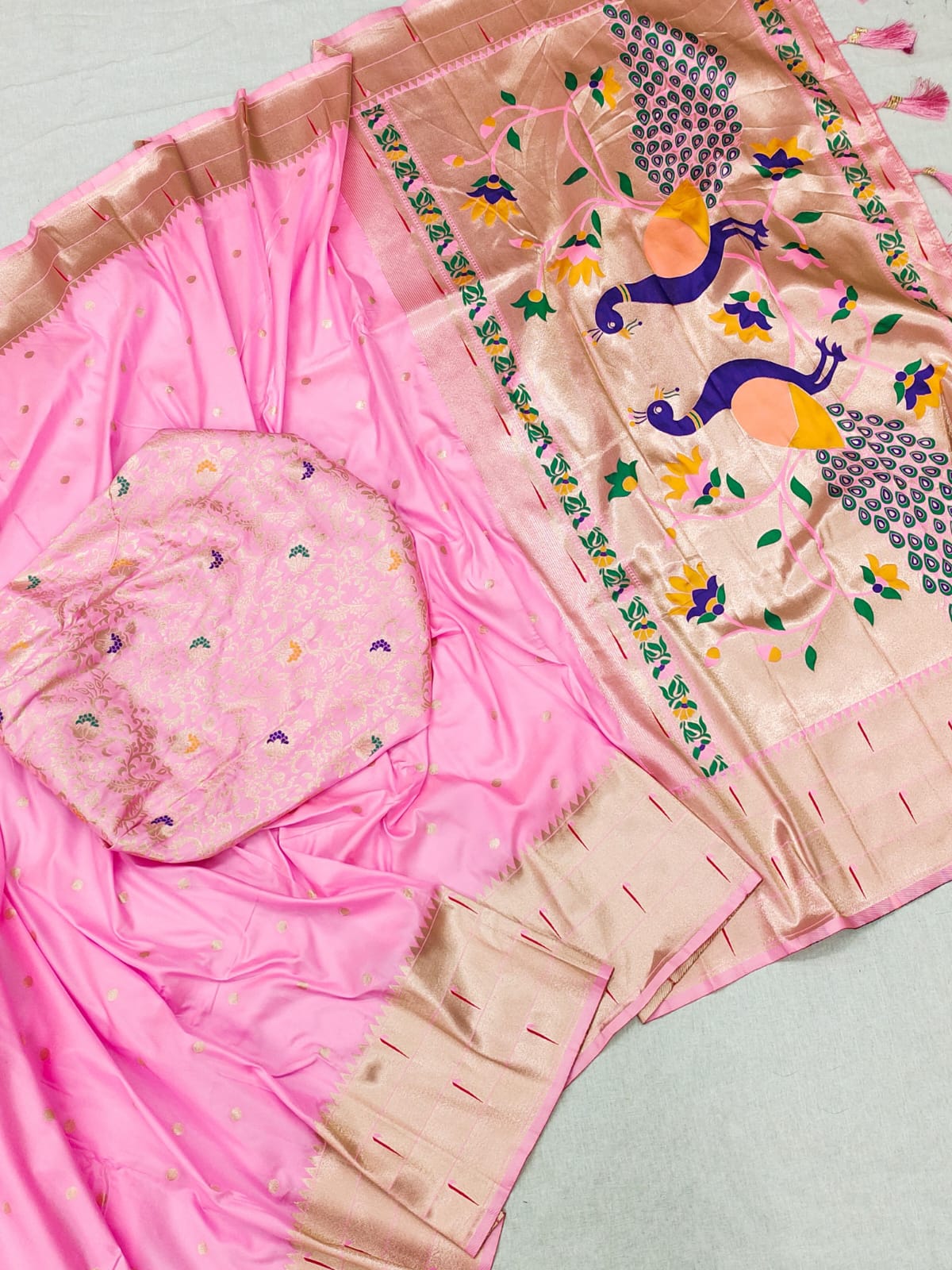 Soft Paithani silk saree