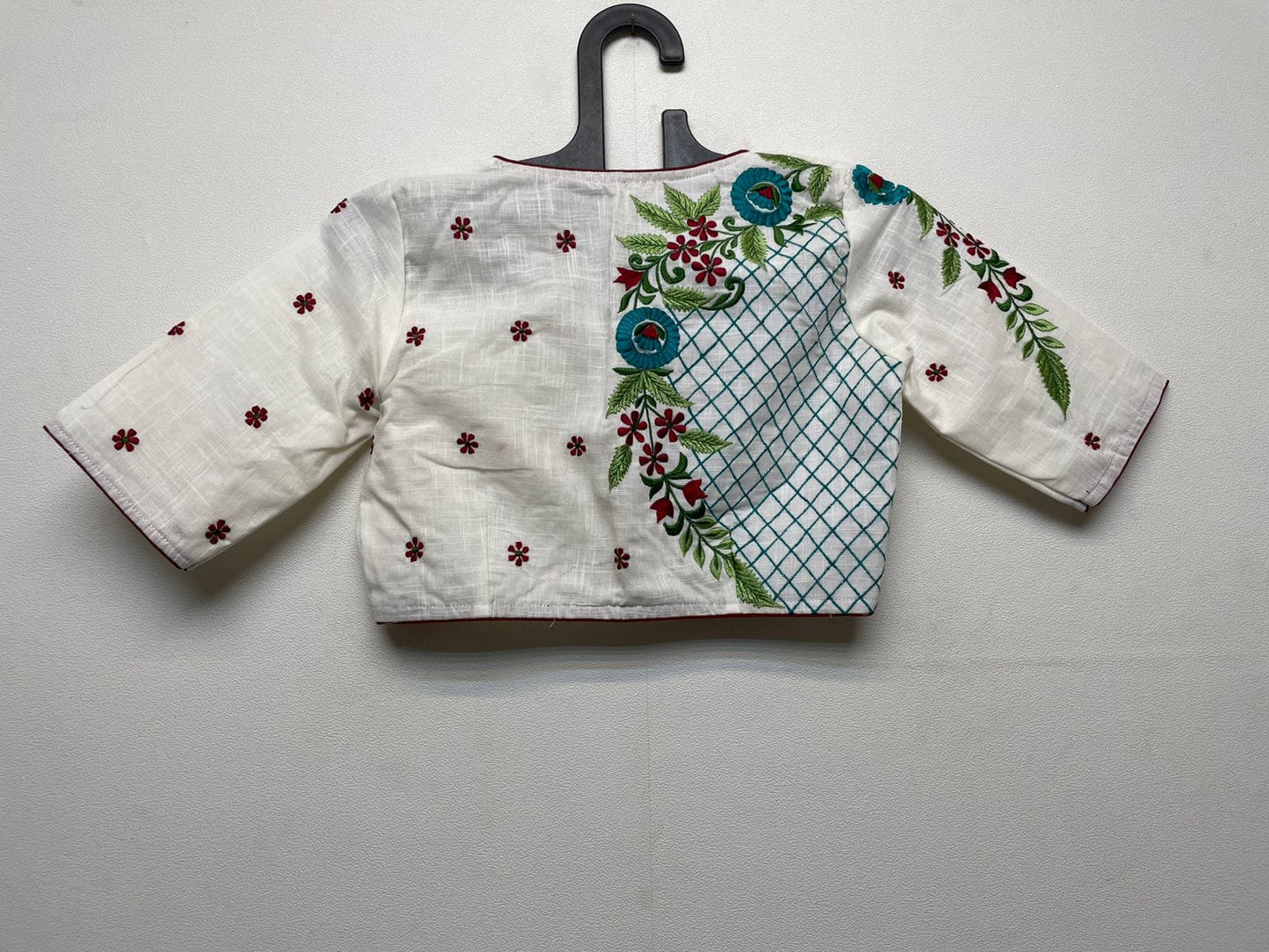 Cotton embroidered designer blouses
