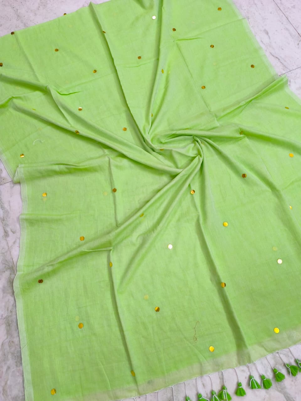 Pure mul cotton by cotton saree