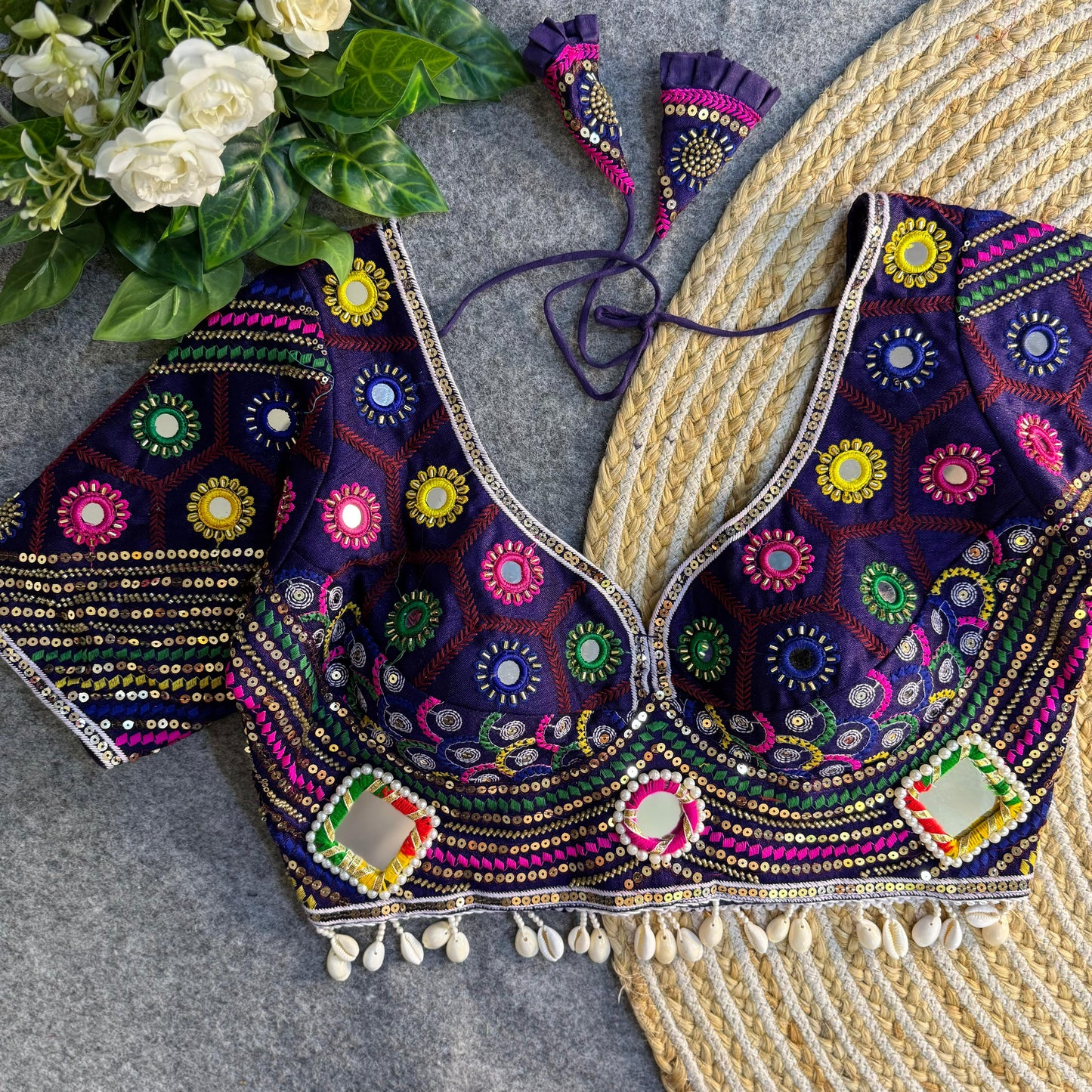 Beautiful Traditional heavy italian silk ready made blouse