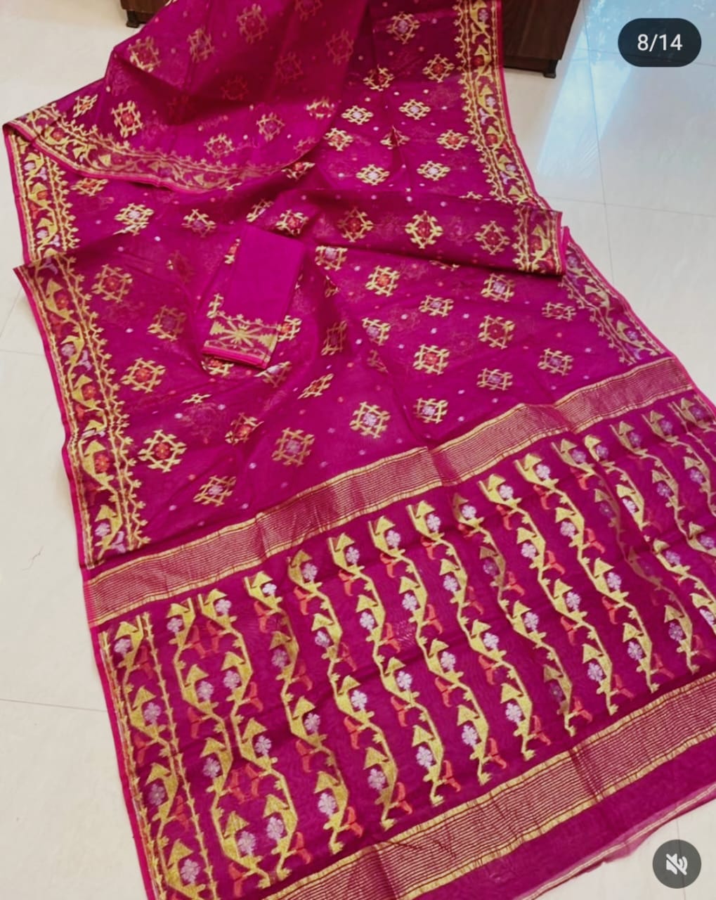 EXCLUSIVE ZARI WORK JAMDANI SAREE