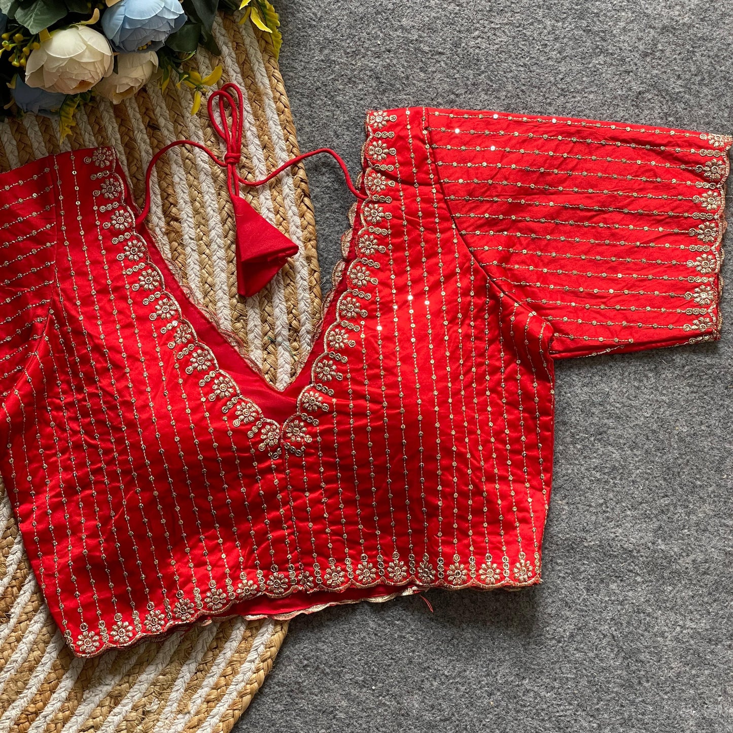 Banarasi silk ready made blouse
