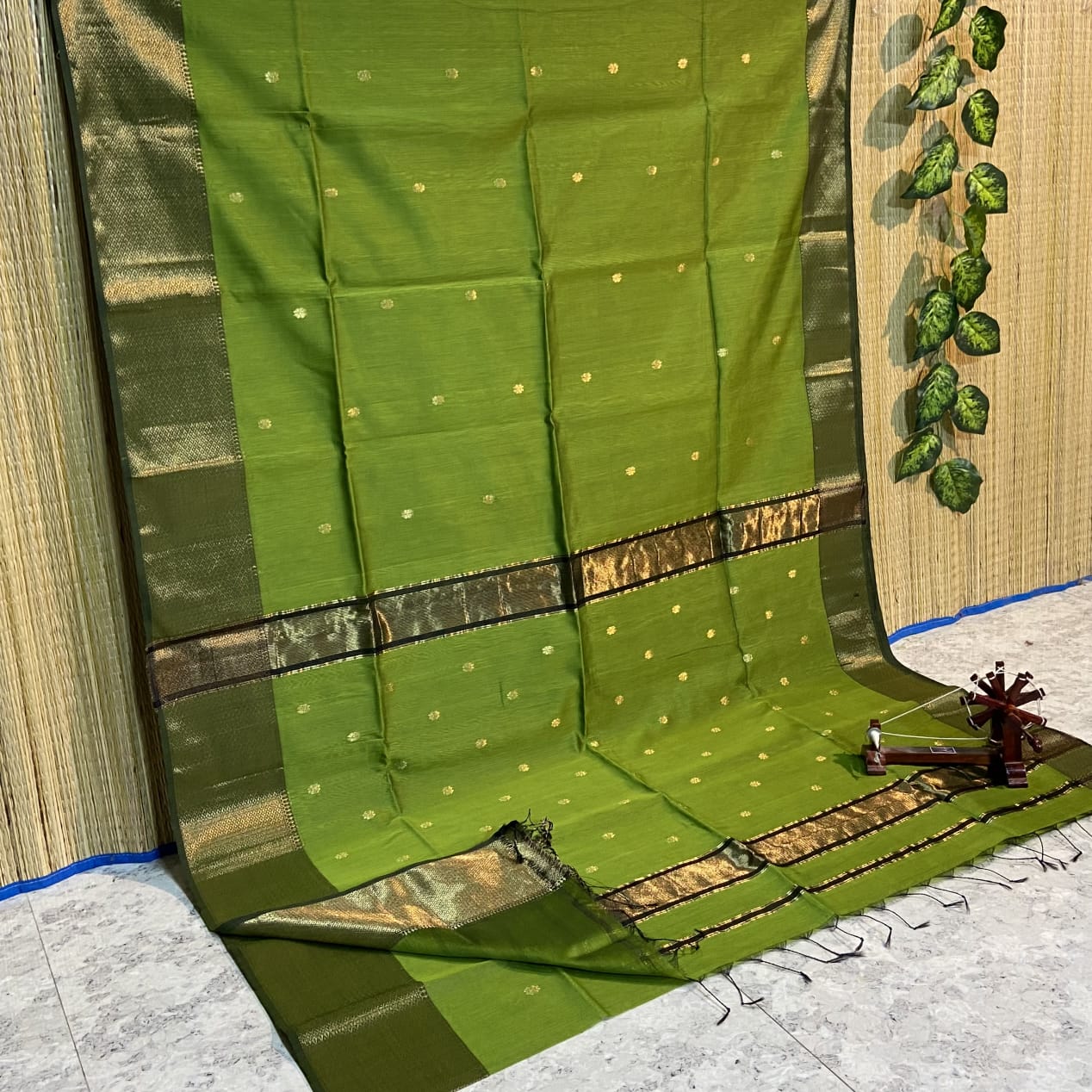 HANDLOOM MAHESHWARI COTTON SILK SAREE