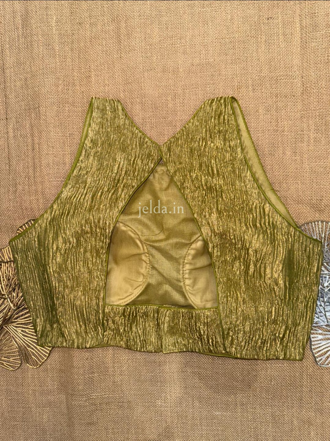 Premium Plain Sleeveless High Neck Blouses – Silk Fabric
