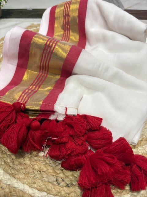Pure Mul Mul cotton by catton saree