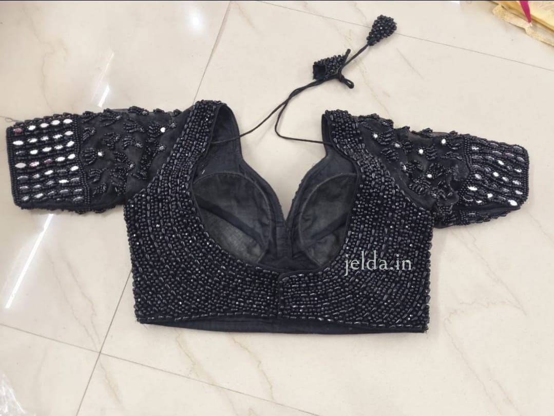 Exclusive pearl and stone work - custom made blouses