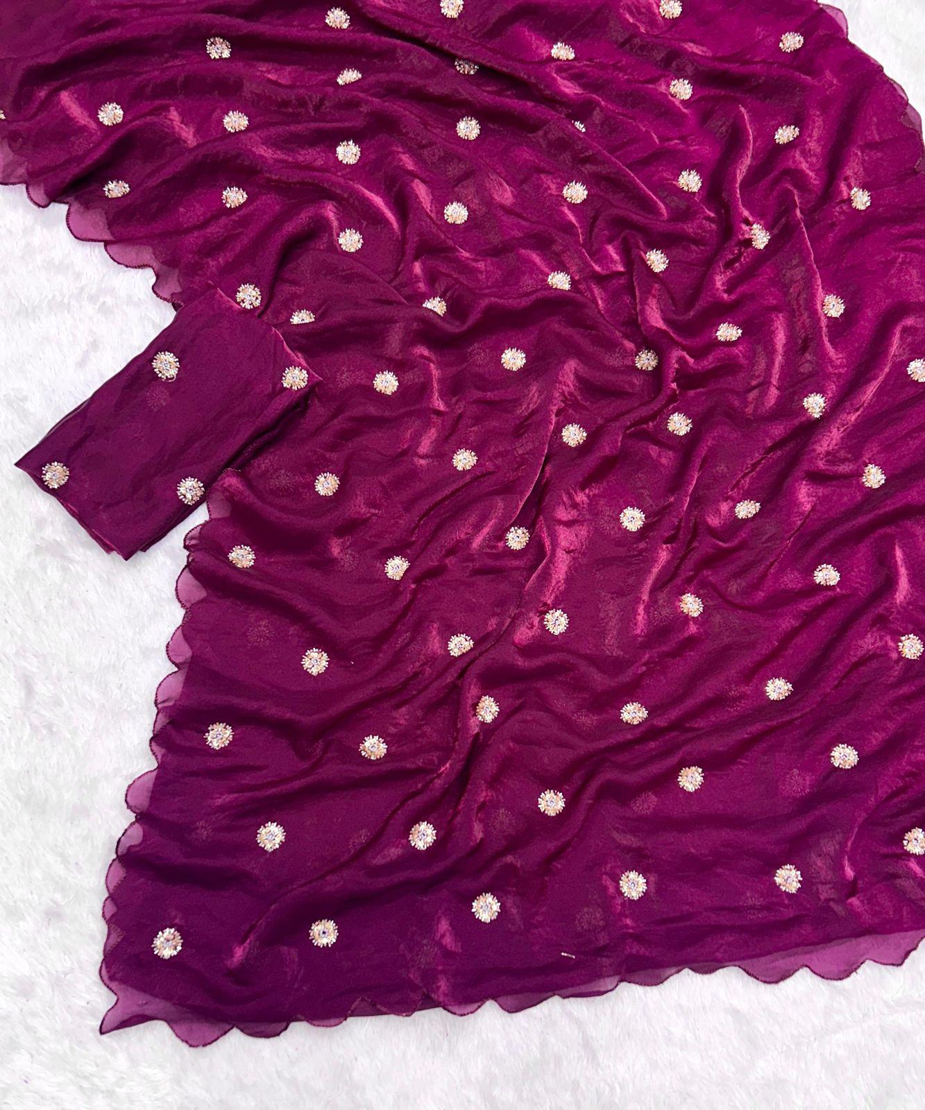 Fandy Sattin saree