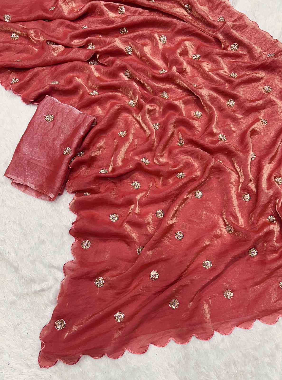 Fandy Sattin saree
